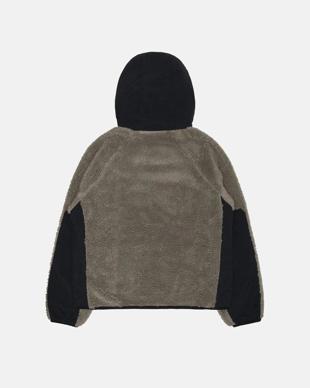 Stussy Sherpa Paneled Hooded Jacket Stone