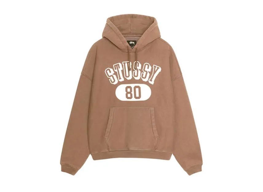 Stussy 80 Relaxed Hoodie Brown