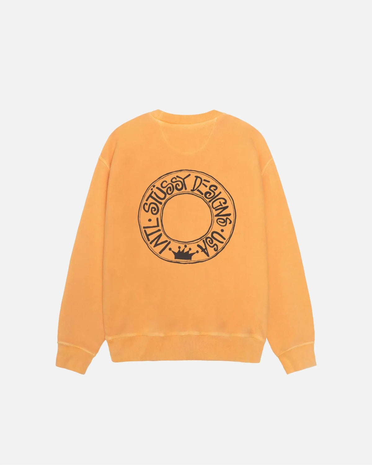 Stussy Buana Crew Pigment Dyed Yellow
