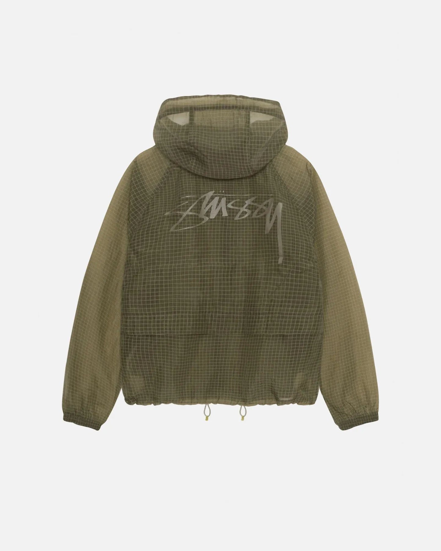 Stussy Beach Shell Transparent Ripstop Yellow Olive