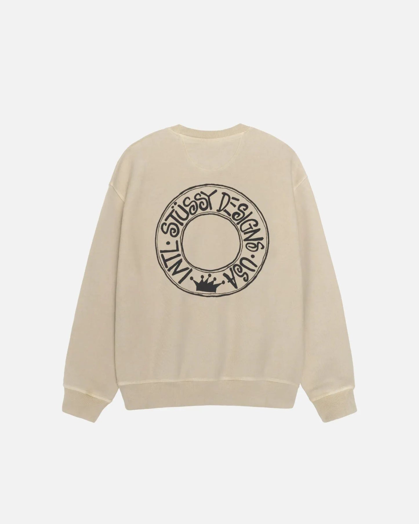 Stussy Buana Crew Pigment Dyed Khaki
