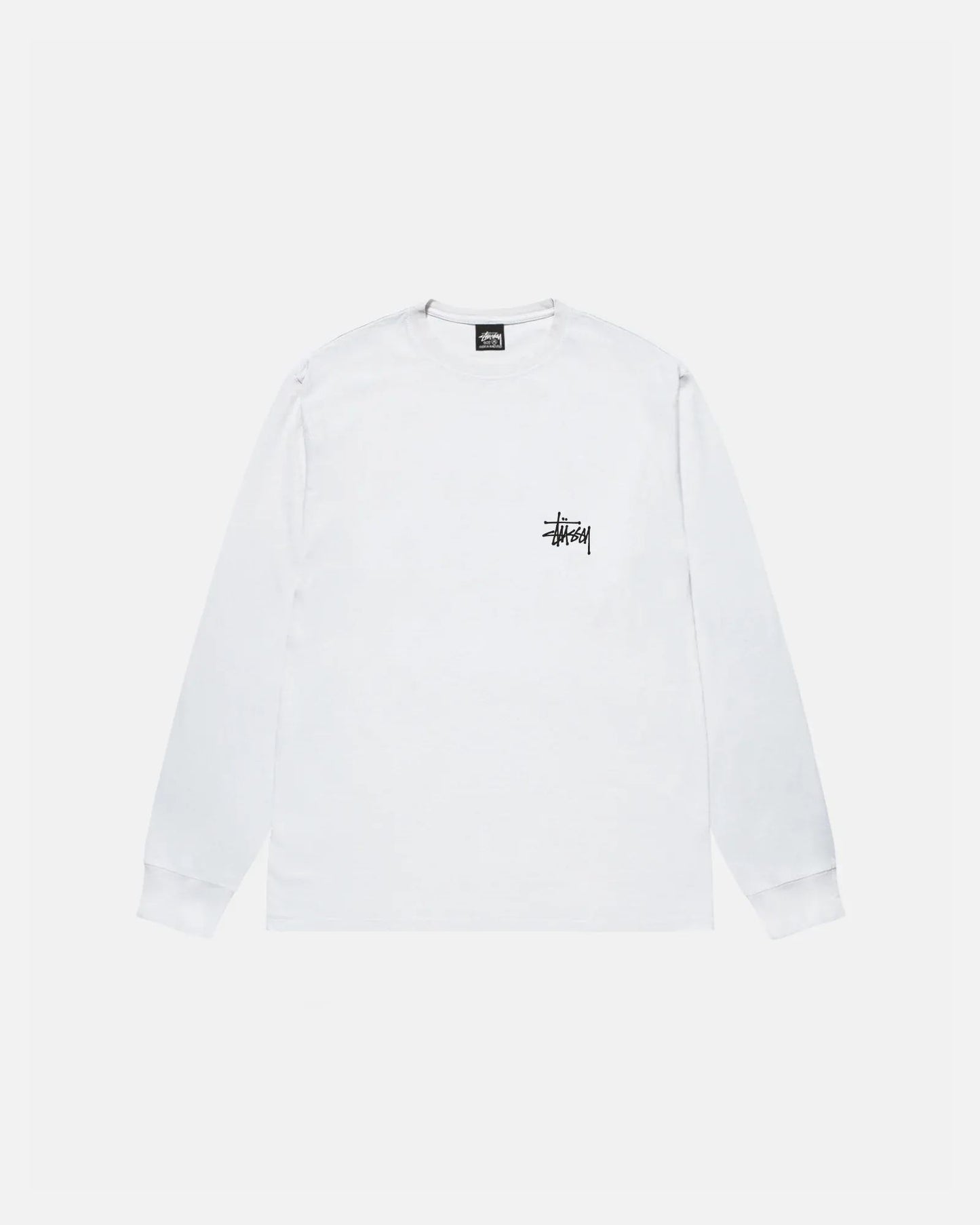 BASIC STÜSSY LS TEE WHITE