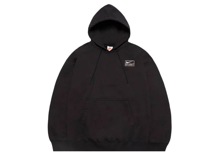 Stussy × Nike NRG Washed Hoodie Black