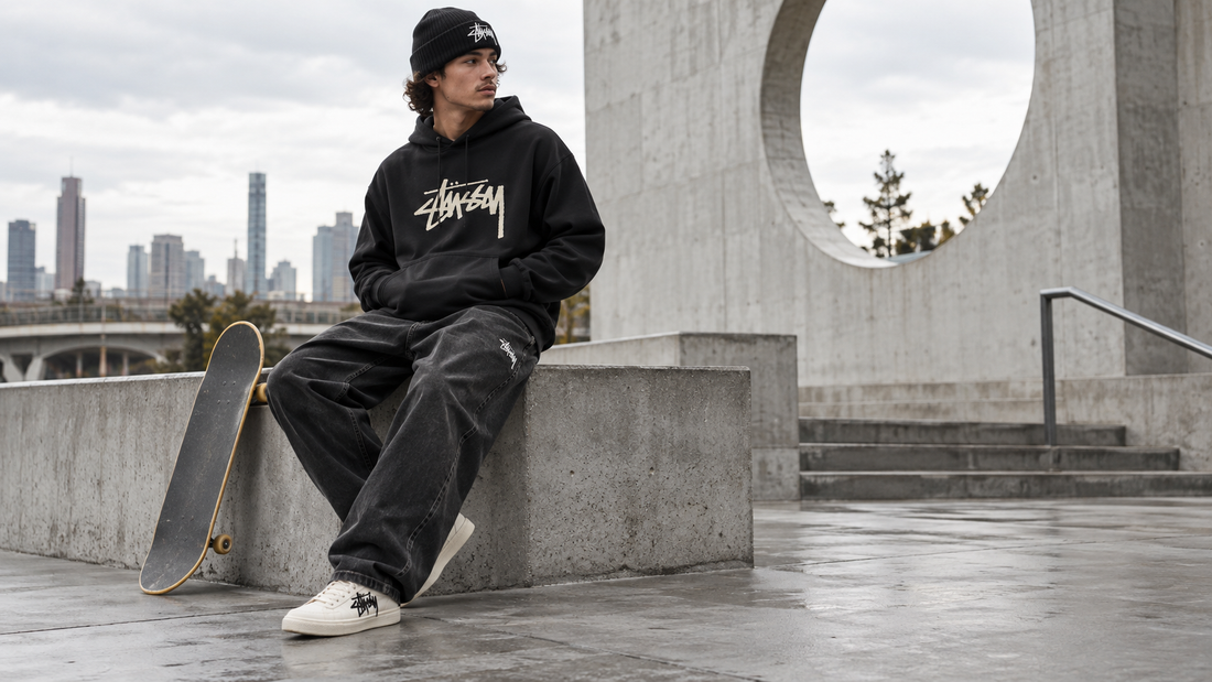 Stussy Clothing editorial image: How to Wear Stussy in 2026: The Relaxed Fit Playbook