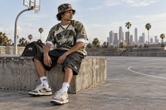 Stussy Clothing editorial image: Sport-Inspired Streetwear: Styling the Stussy Terrain Jersey