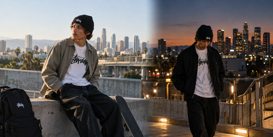 Stussy Clothing editorial image: From Day to Night: Stussy City Looks That Need Only One Swap