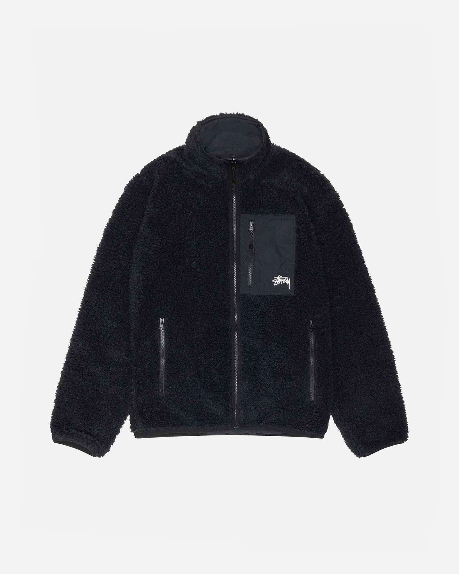 Stussy Sherpa Reversible Jacket Black