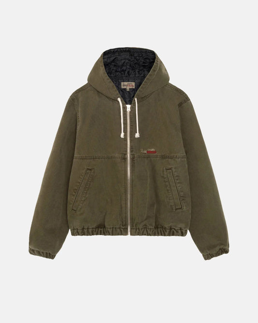 Stussy Work Jacket Insulated Canvas Olive