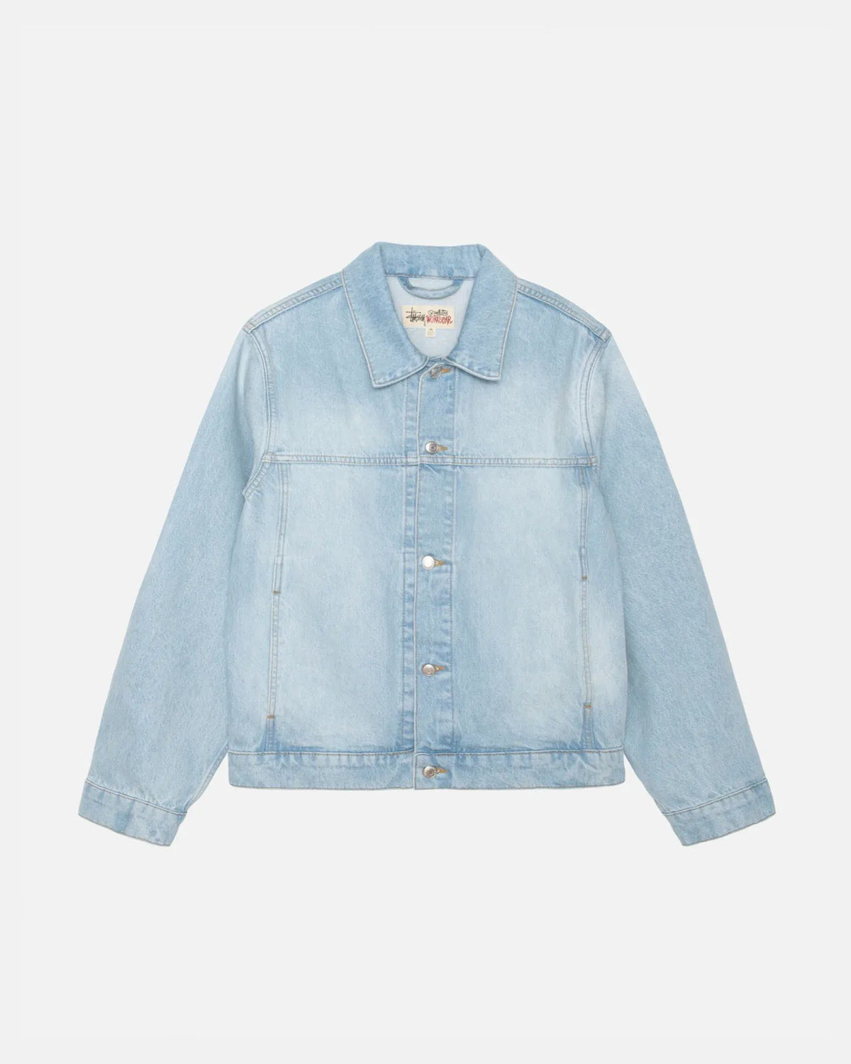 Stussy Trucker Jacket Denim Light Wash