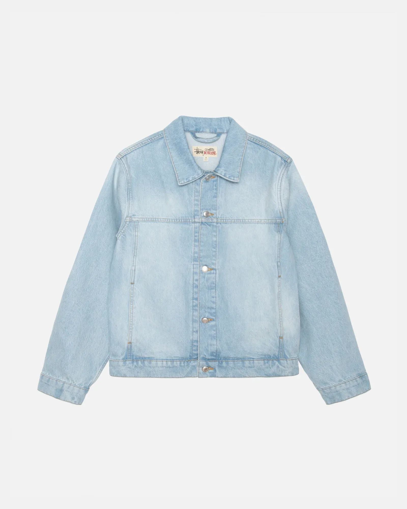Stussy Trucker Jacket Denim Light Wash