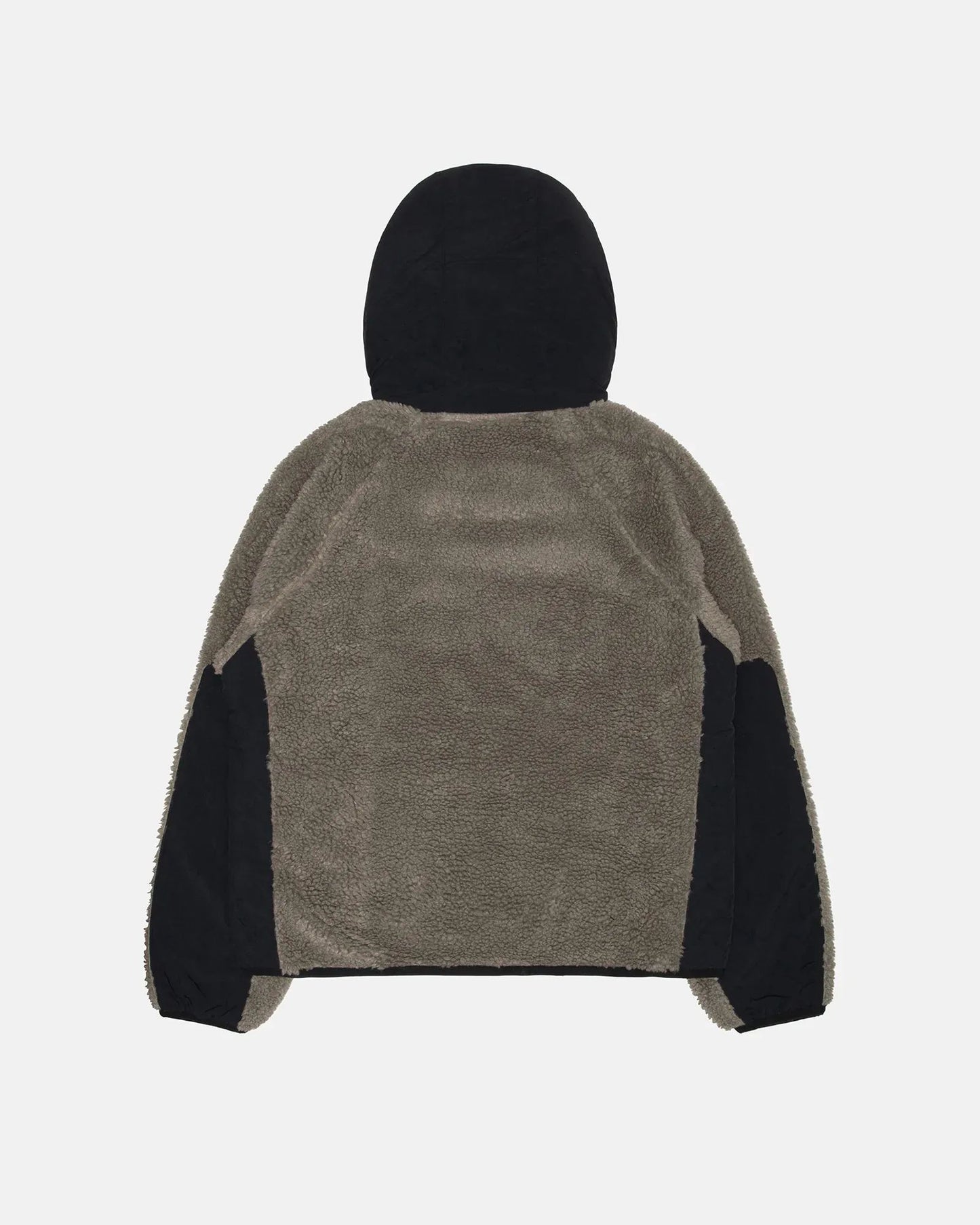 Stussy Sherpa Paneled Hooded Jacket Stone