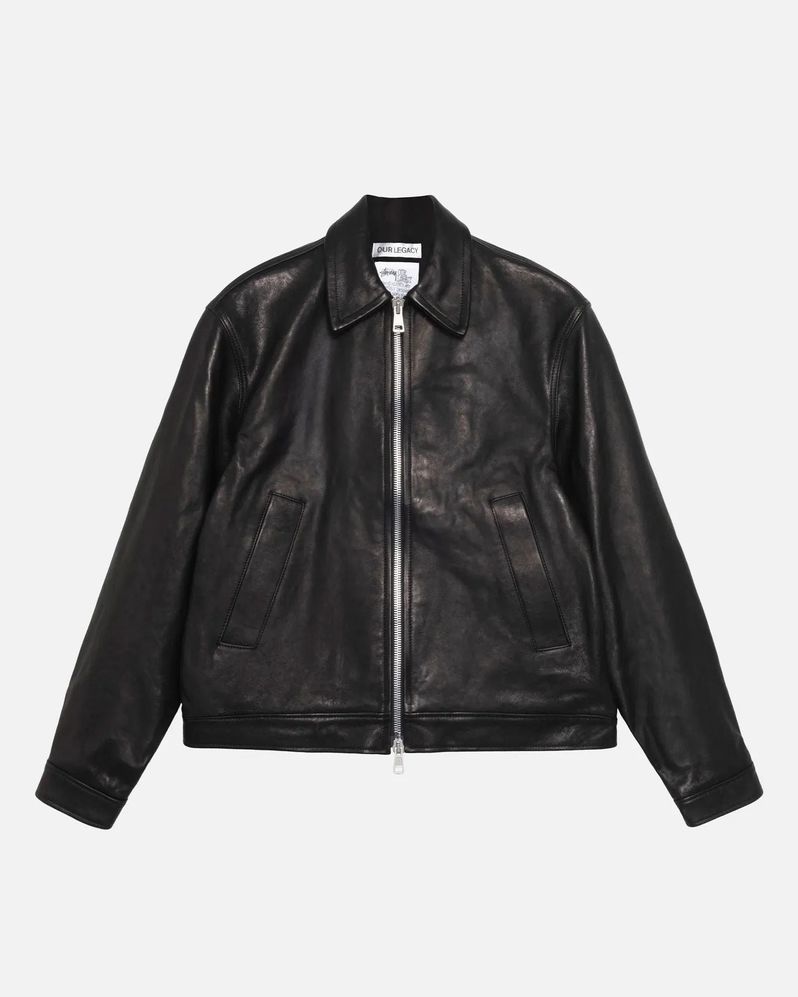 Stussy Our Legacy Work Shop Blouson Jacket Leather Black