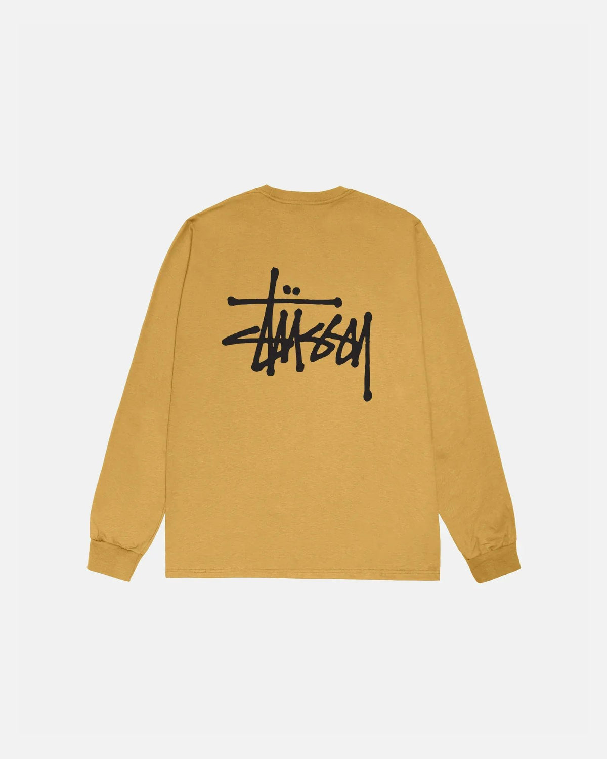 Basic Stussy Ls Tee Curry