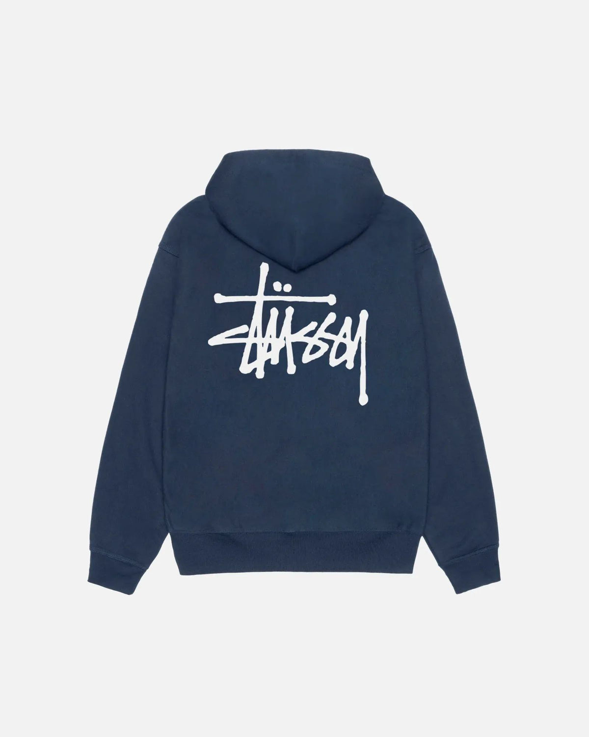 Basic Stussy Zip Hoodie Navy