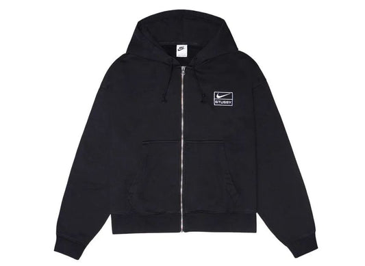 Nike x Stussy Washed Fleece Hoodie Black