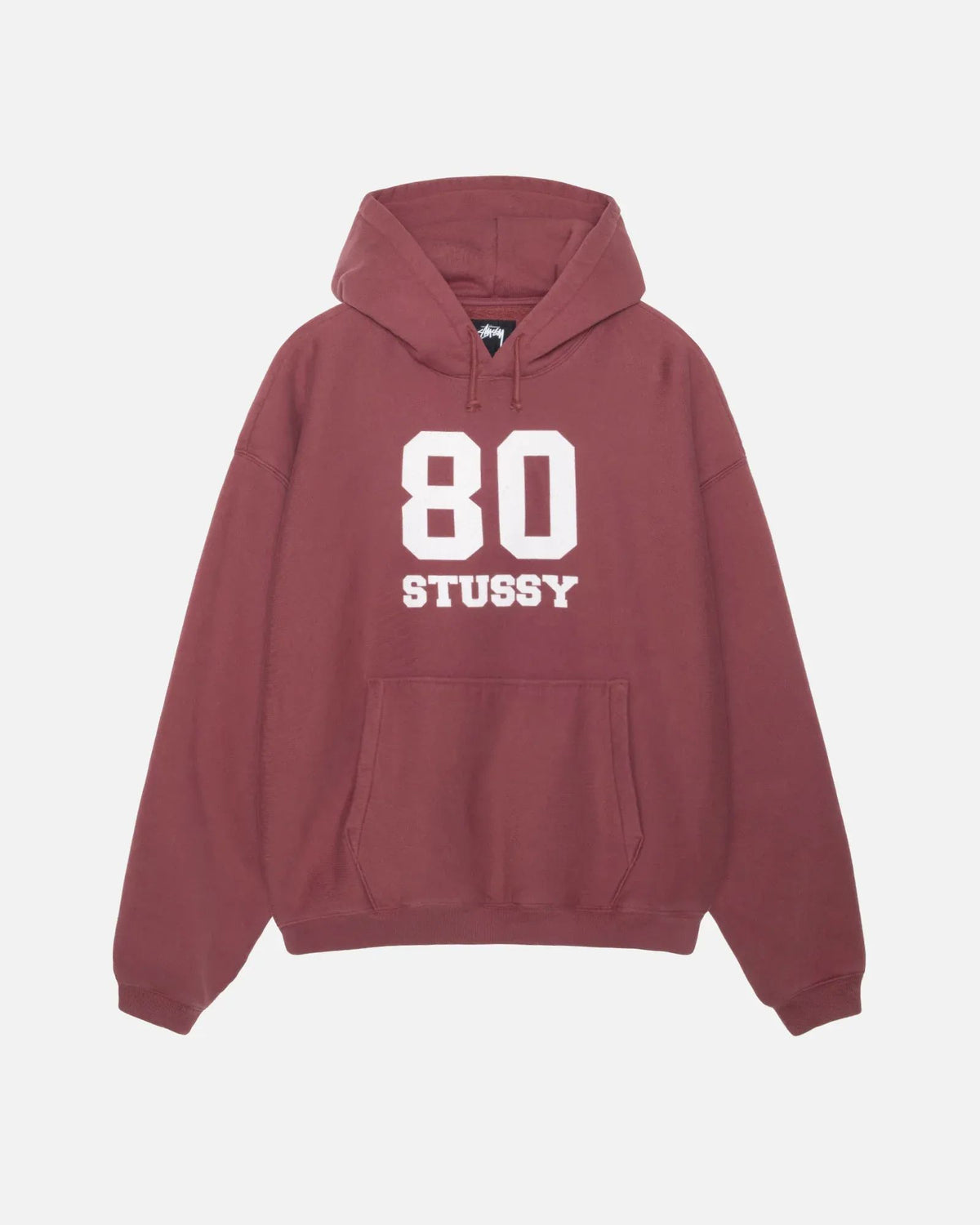 Stussy 80 Relaxed Hoodie Oxblood