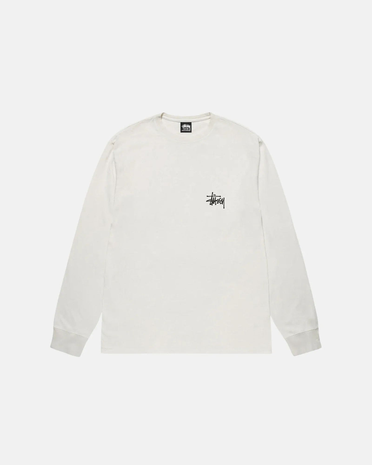 Basic Stussy Ls Tee Pigment Dyed Natrual