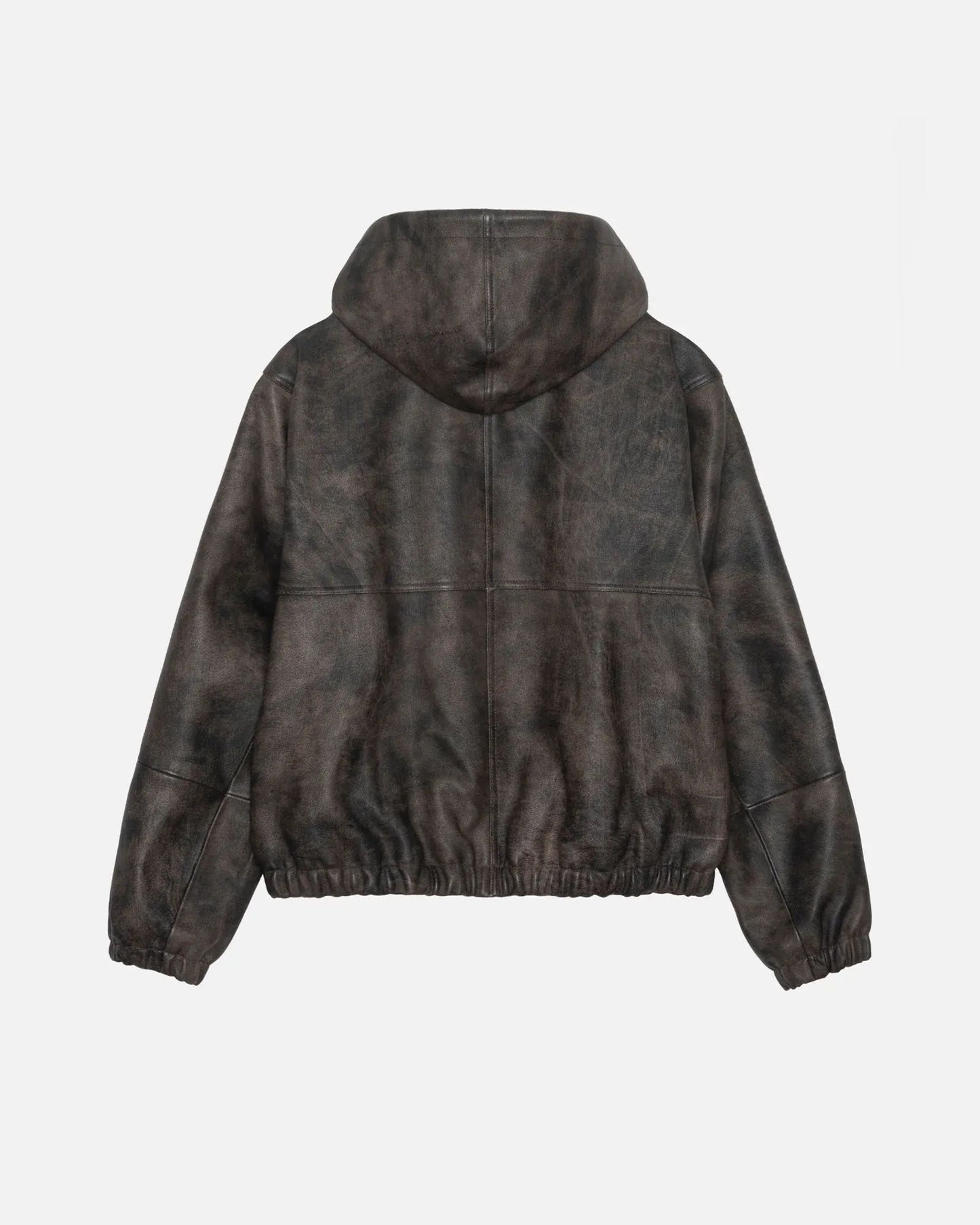 Stussy Work Jacket Stonewash Leather Black