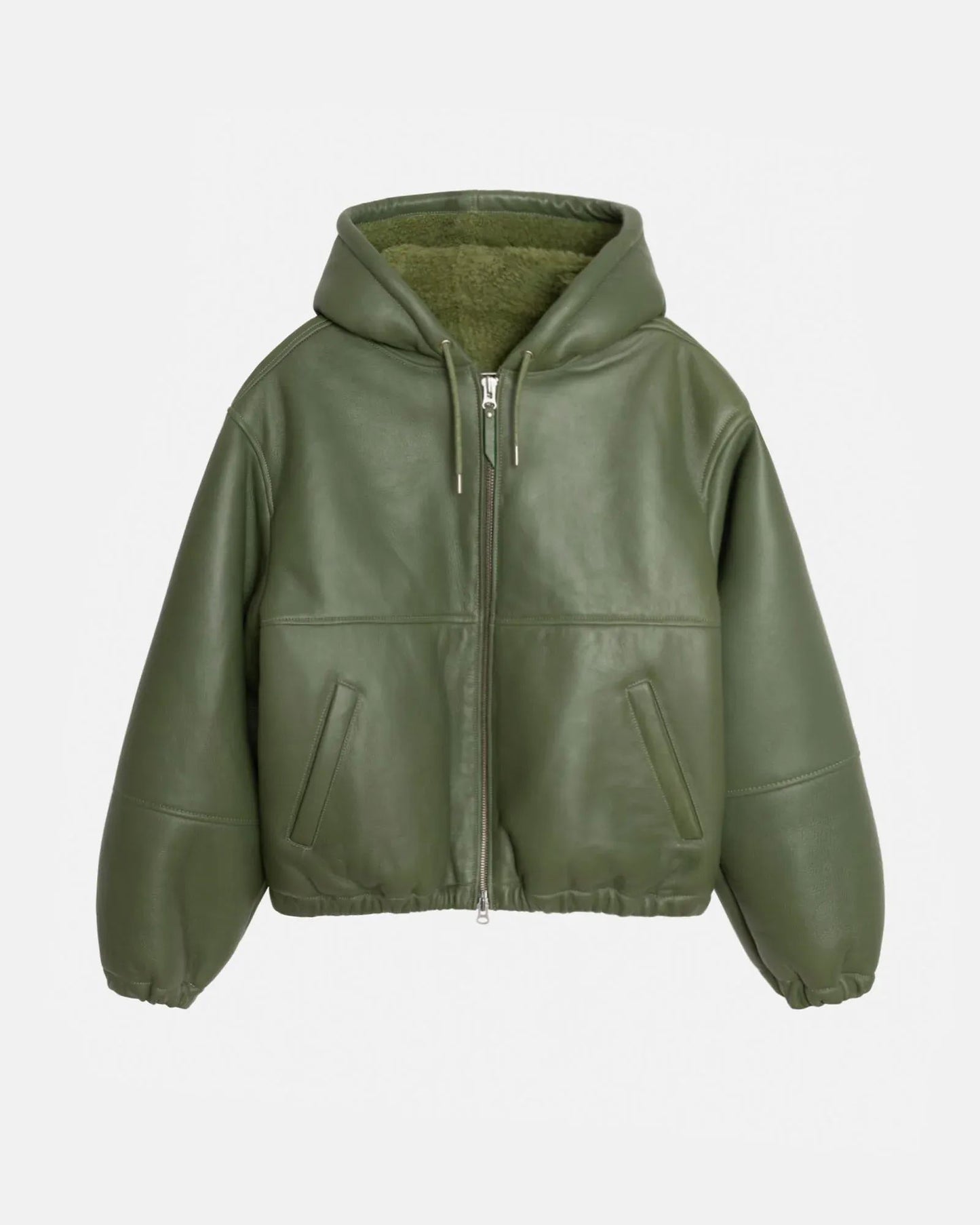 Stussy Work Jacket Shearling Green