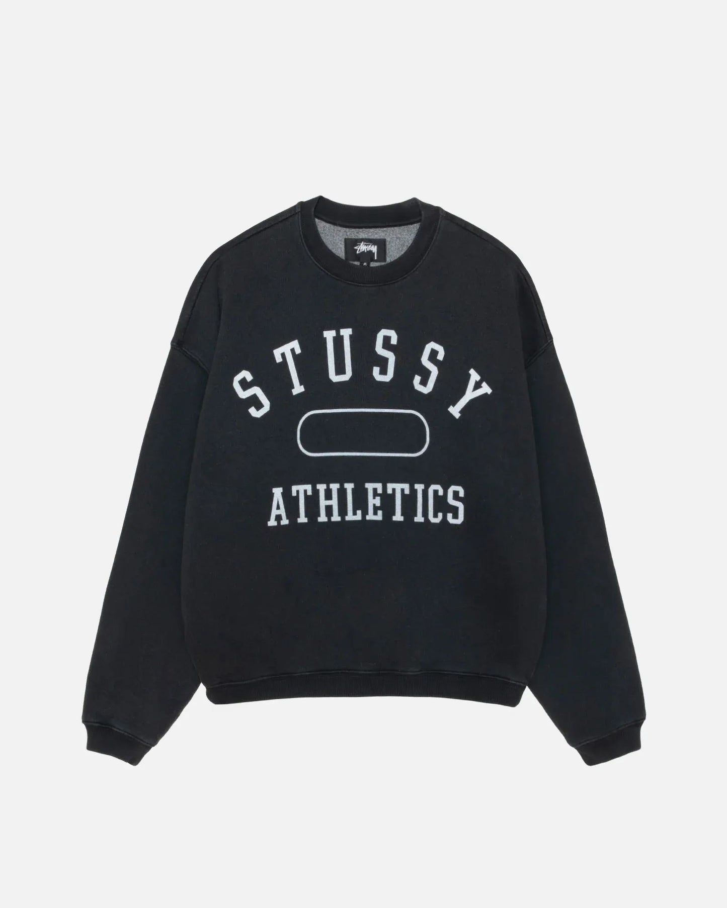 Stussy Athletics Crew Washed Black