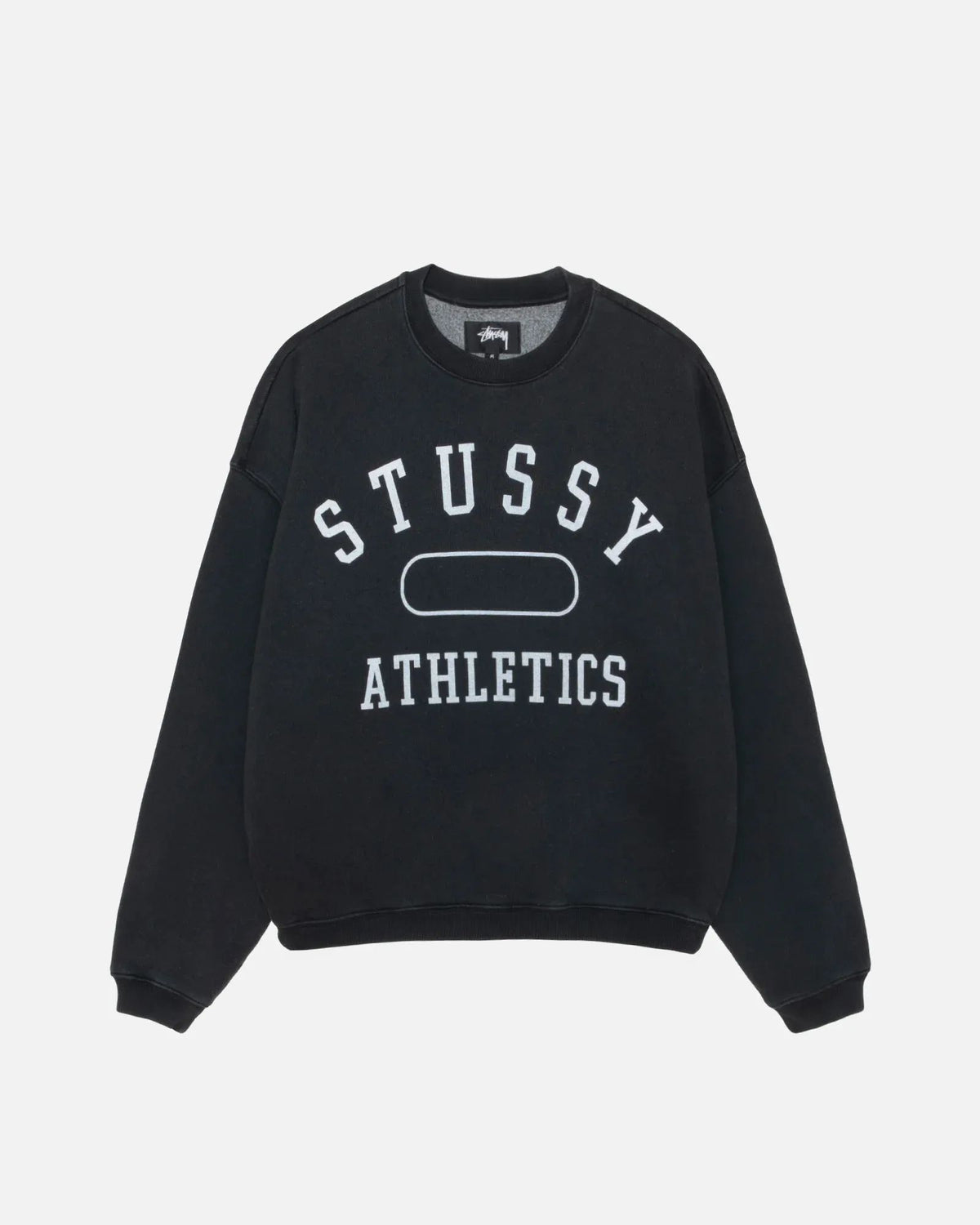 Stussy Athletics Crew Washed Black