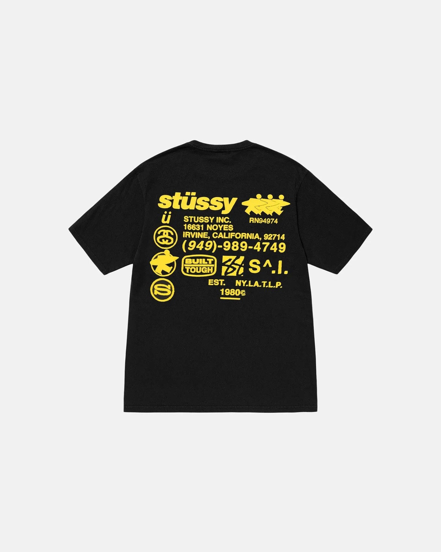 Stussy DNA Tee Pigment Dyed Black