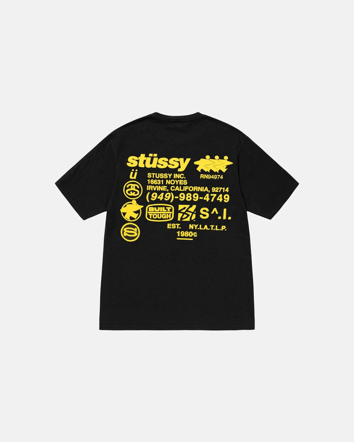 Stussy DNA Tee Pigment Dyed Black