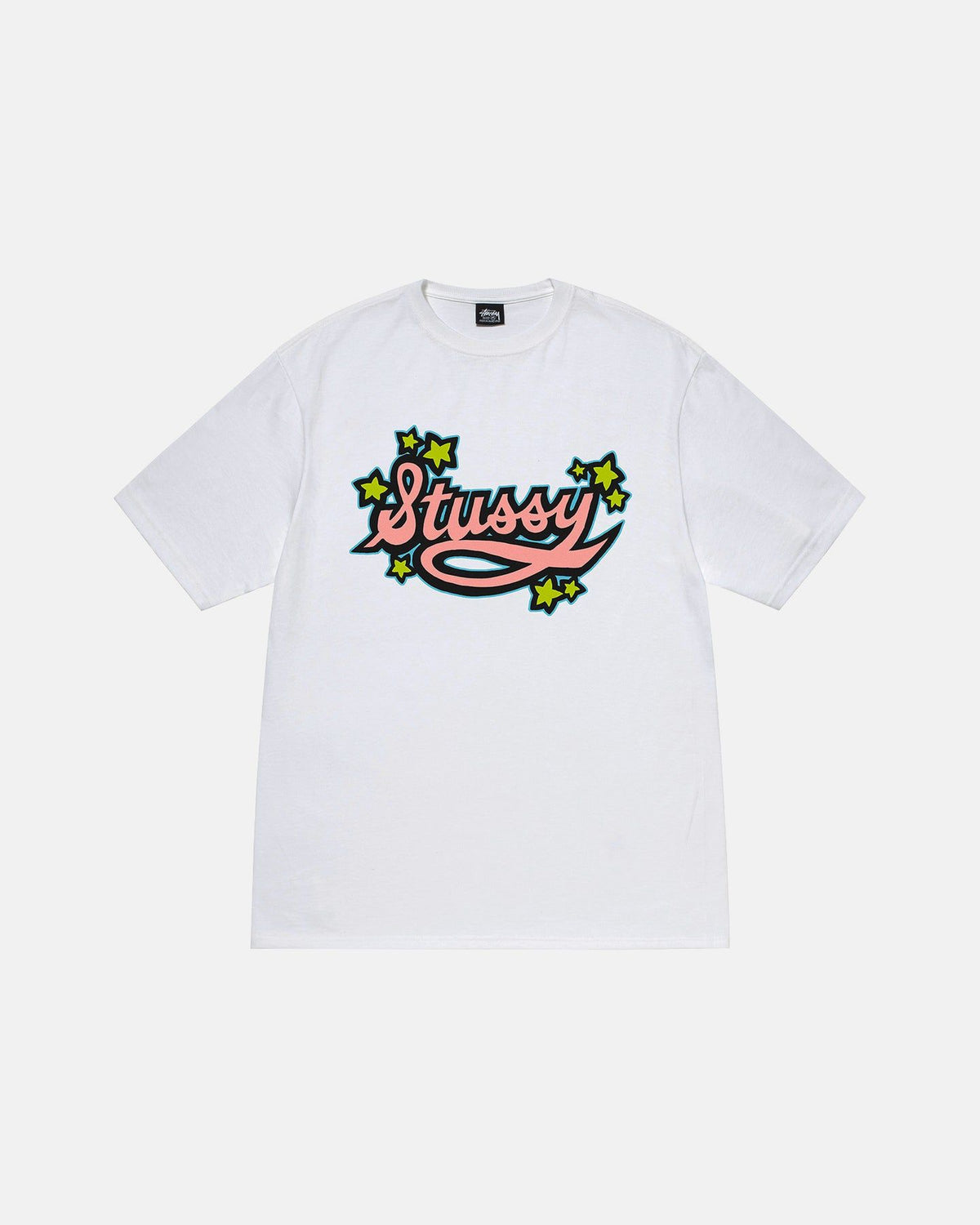STAR SCRIPT TEE WHITE
