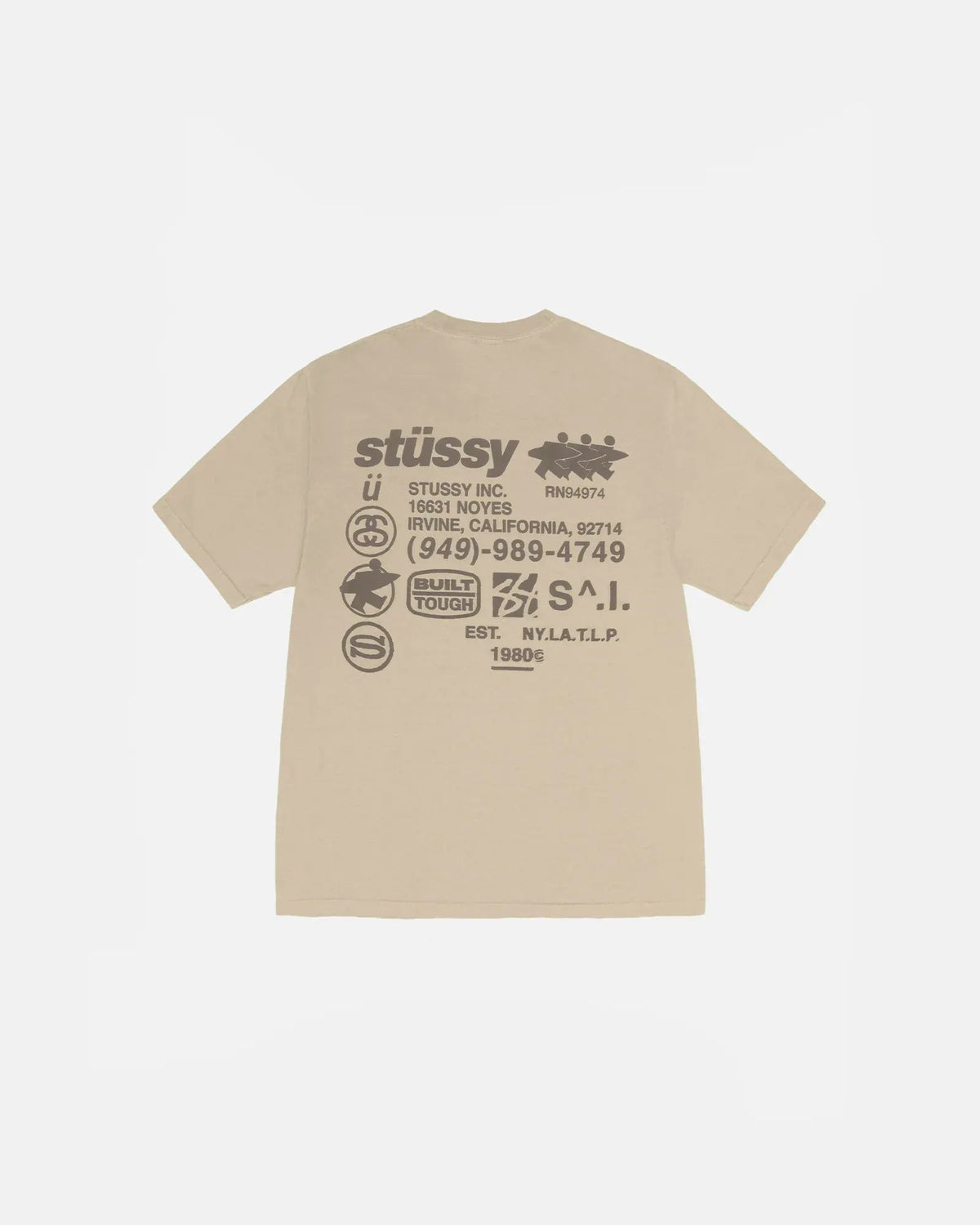Stussy DNA Tee Pigment Dyed Khaki