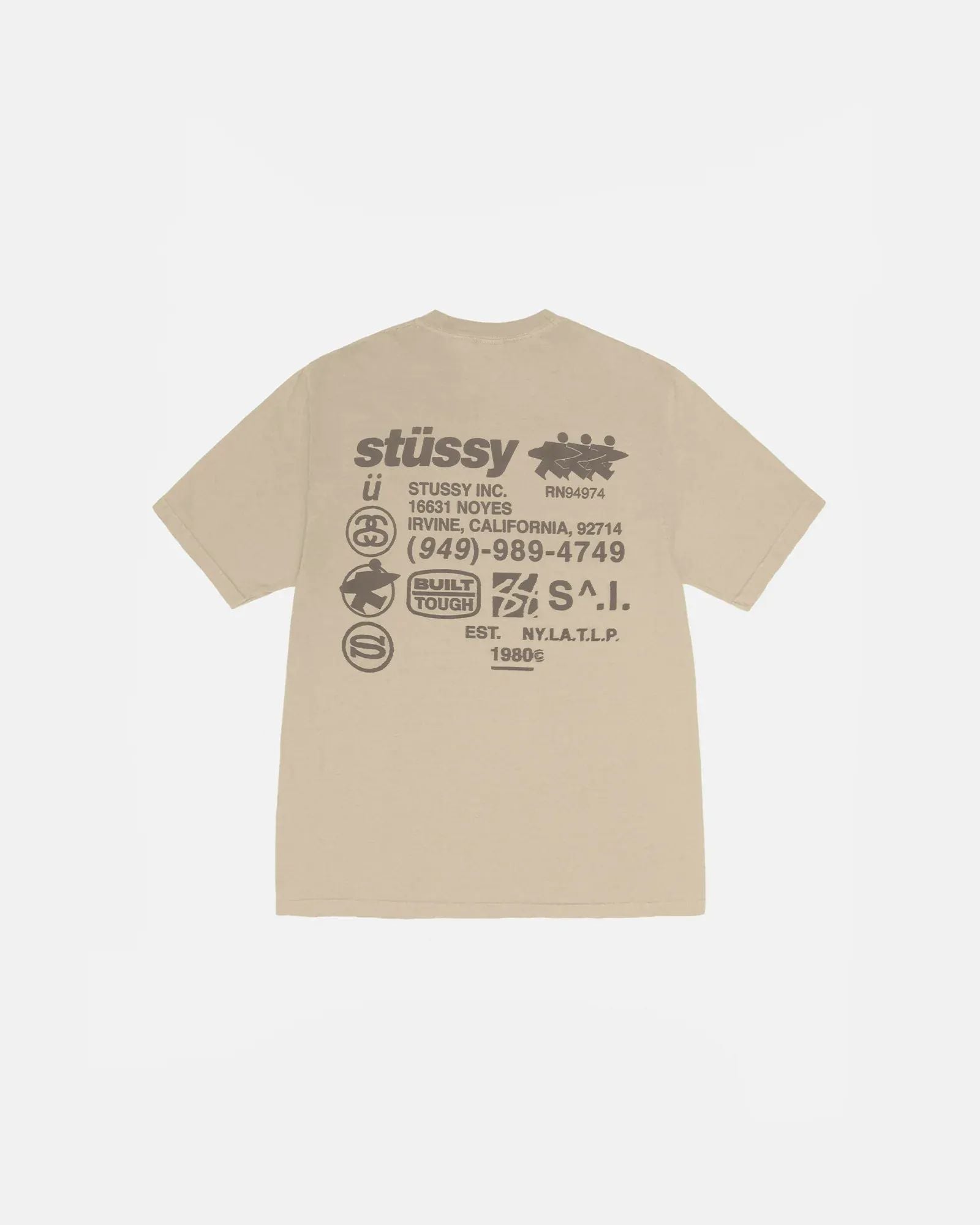 Stussy DNA Tee Pigment Dyed Khaki