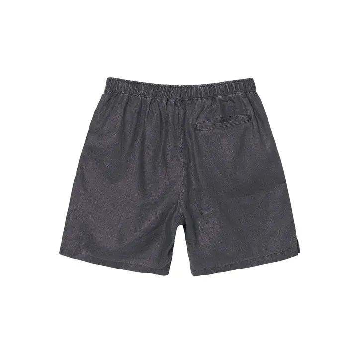 Stussy Boxy Linen Short – Black