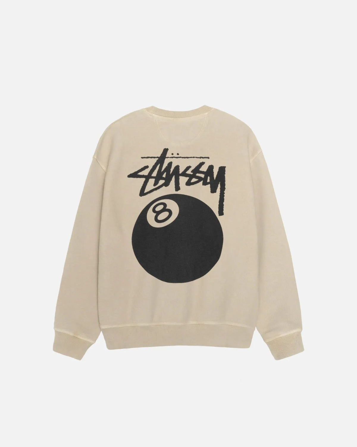 Stussy 8 Ball Crew Pigment Dyed Khaki