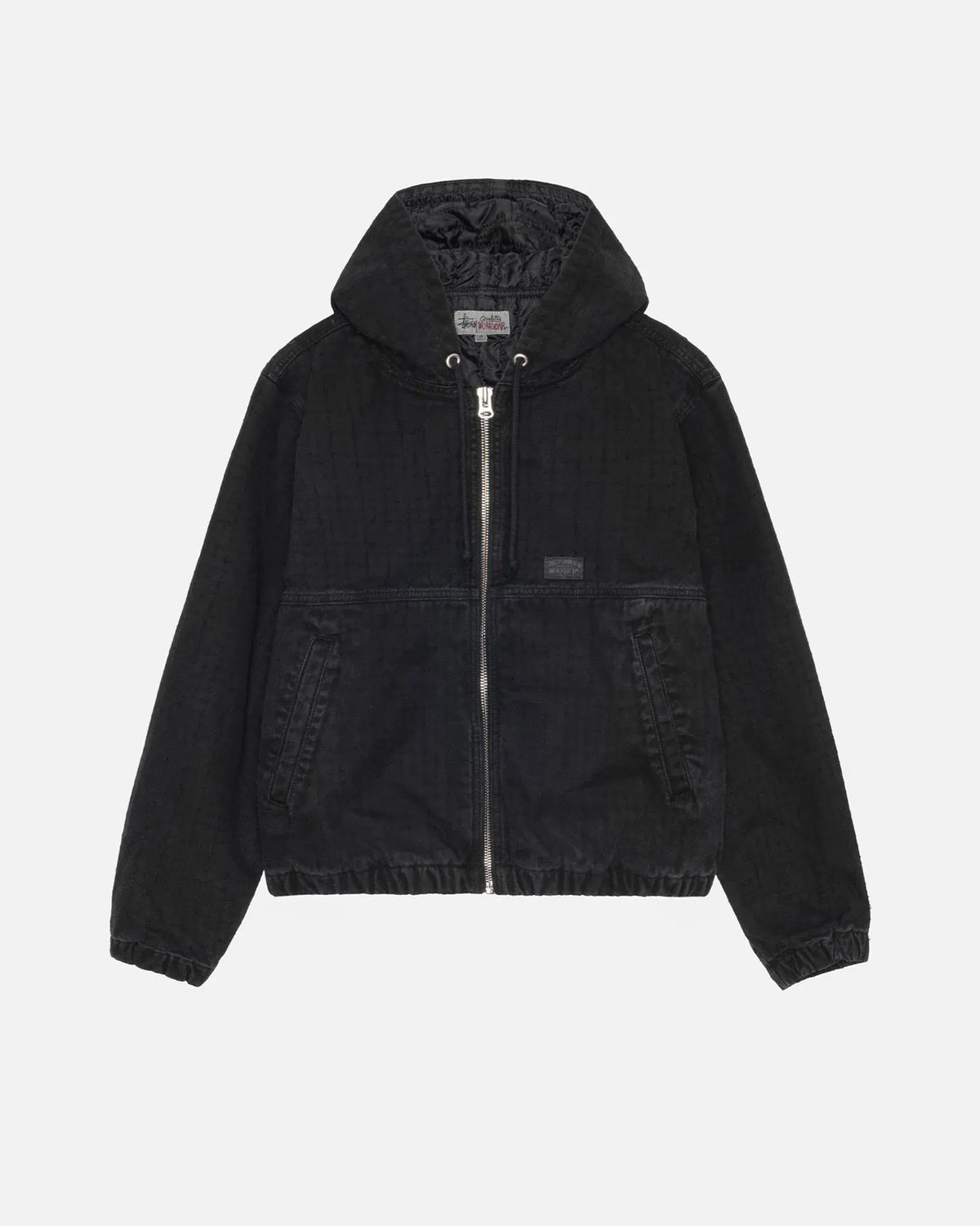 Stussy Work Jacket Canvas Needle Punch Black