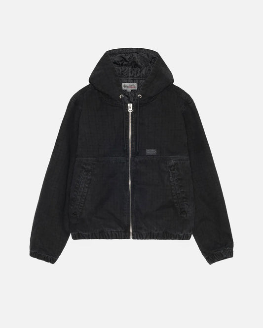 Stussy Work Jacket Canvas Needle Punch Black