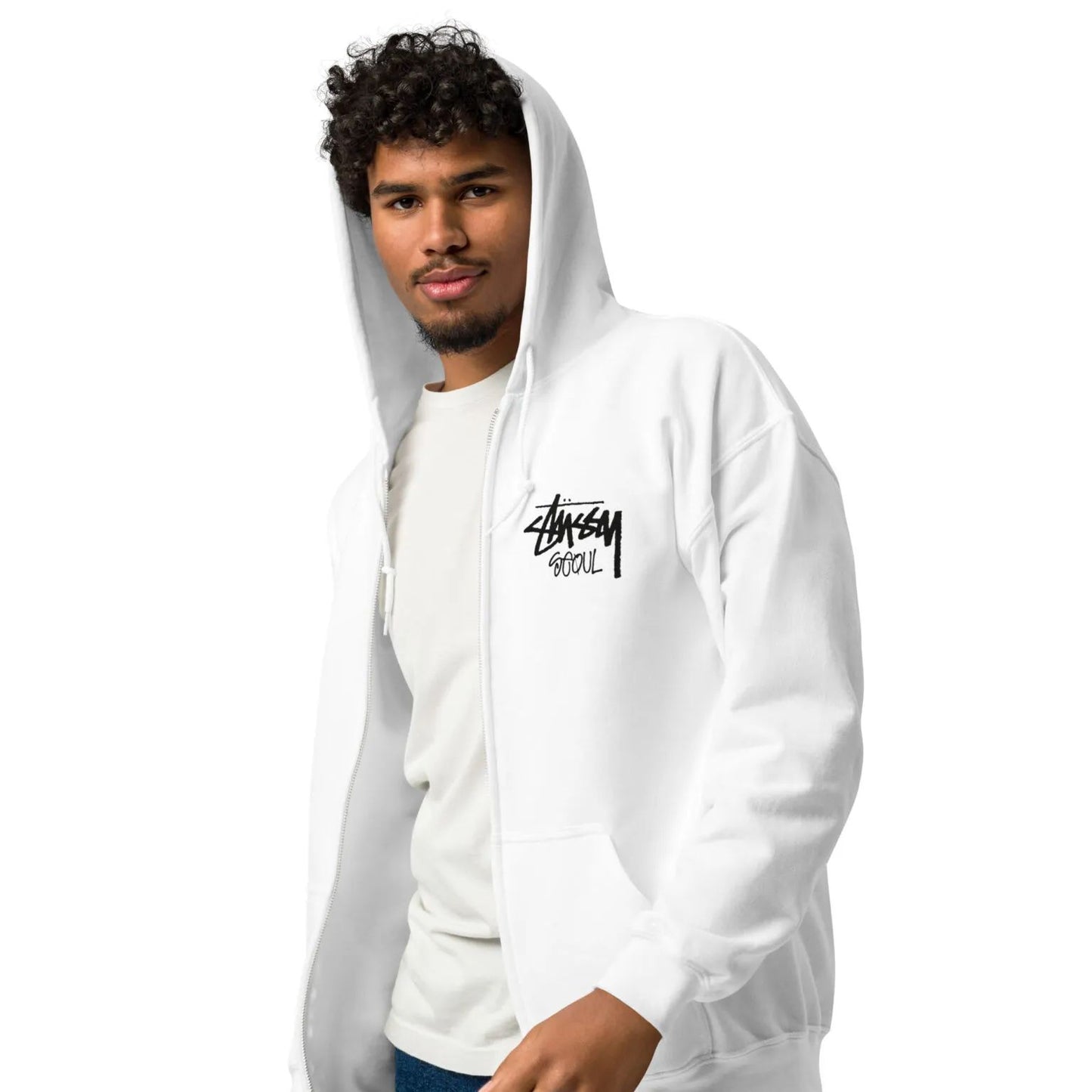 Unisex Stussy Seoul zip hoodie