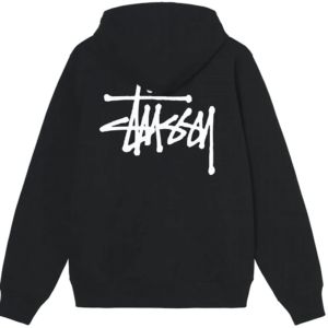 BASIC STÜSSY BLACK HOODIE