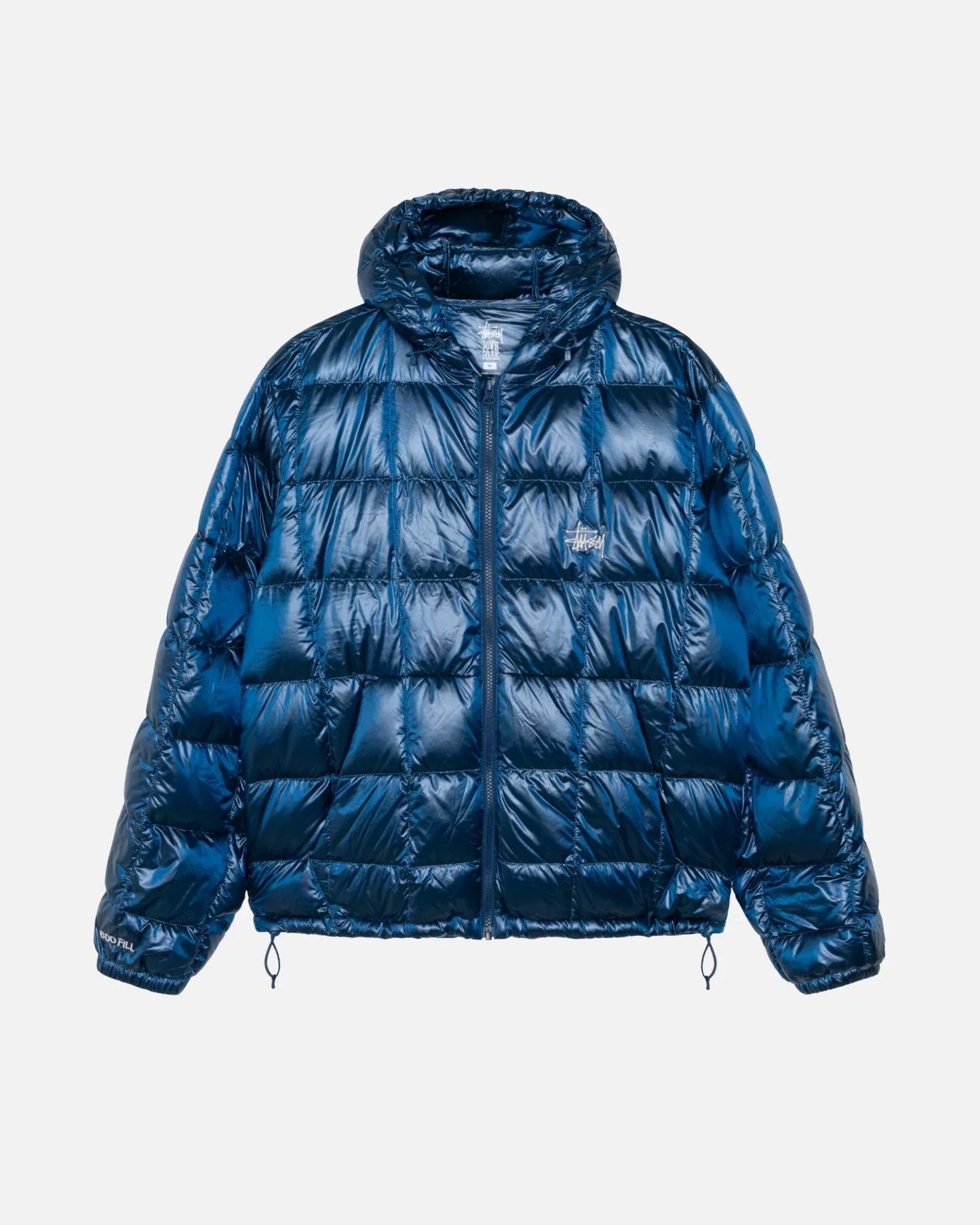 STUSSY MIDWEIGHT HOODED PUFFER ROYAL