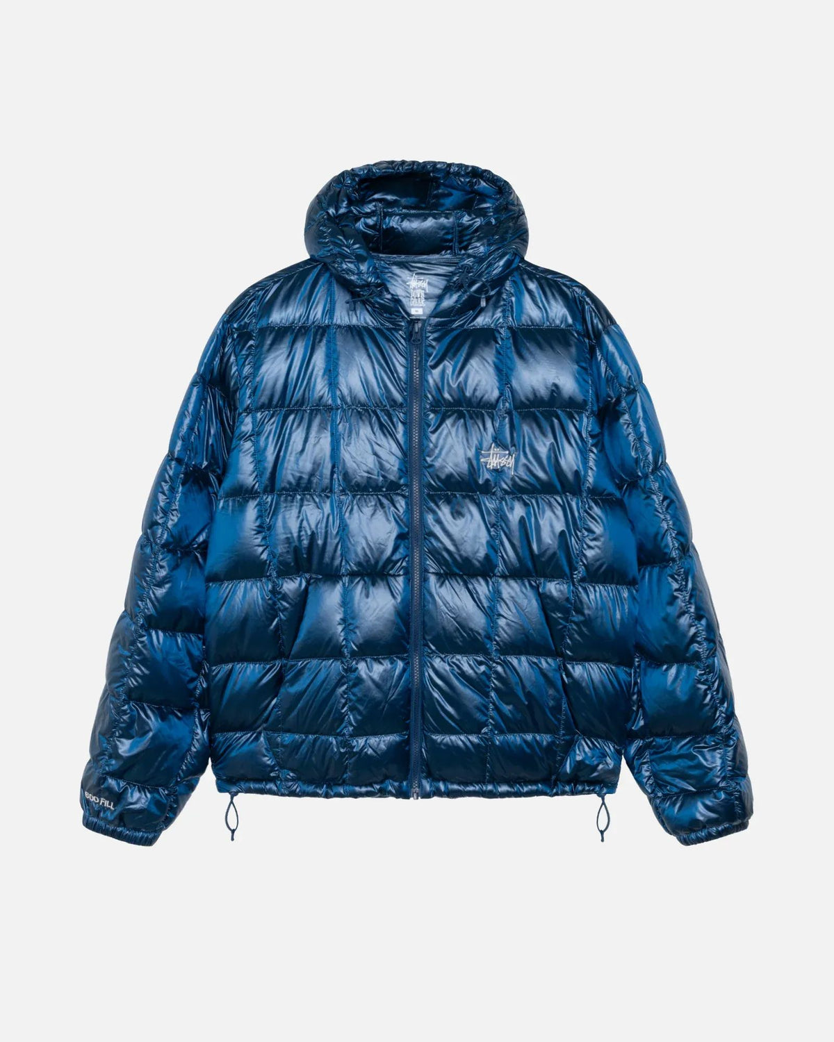 STUSSY MIDWEIGHT HOODED PUFFER ROYAL