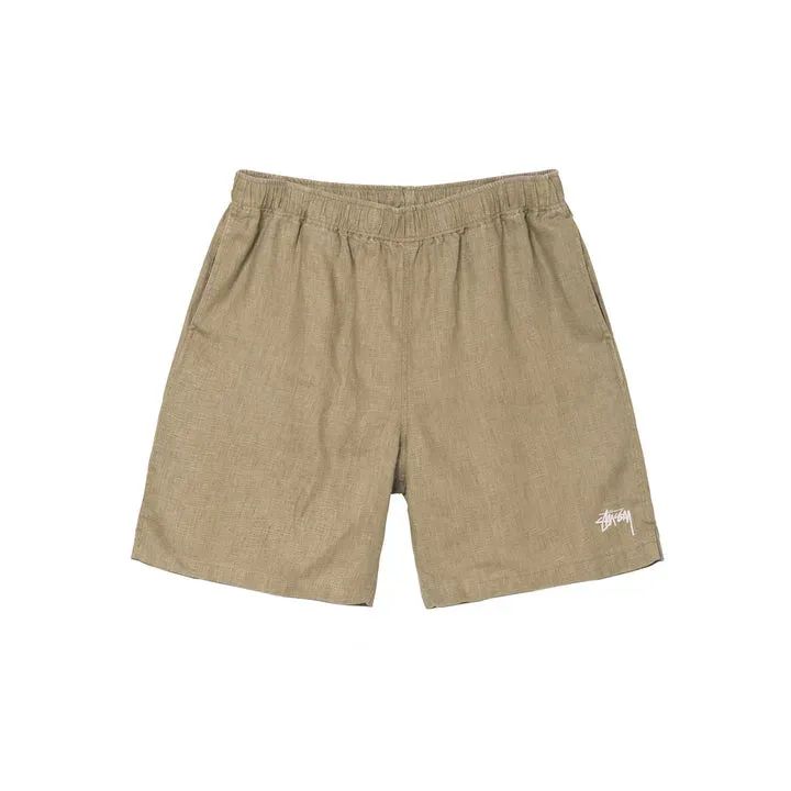 Stussy Boxy Linen Short – Brown