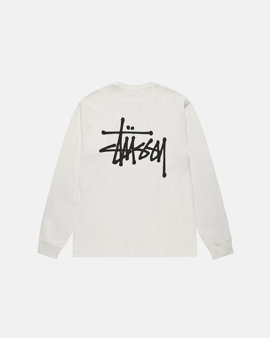 Basic Stussy Ls Tee Pigment Dyed Natrual