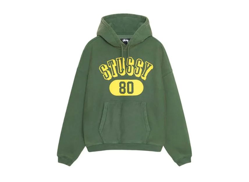 Stussy 80 Relaxed Hoodie Pine