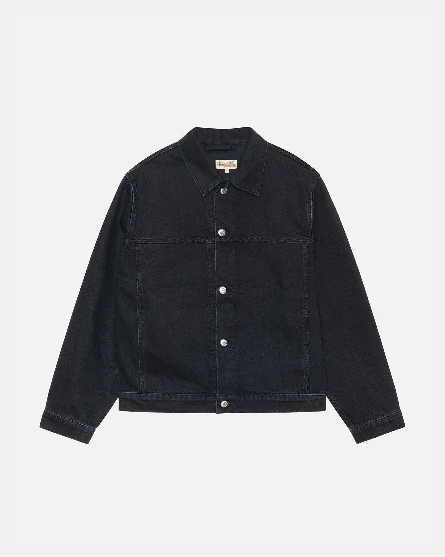 Stussy Trucker Jacket Denim Black