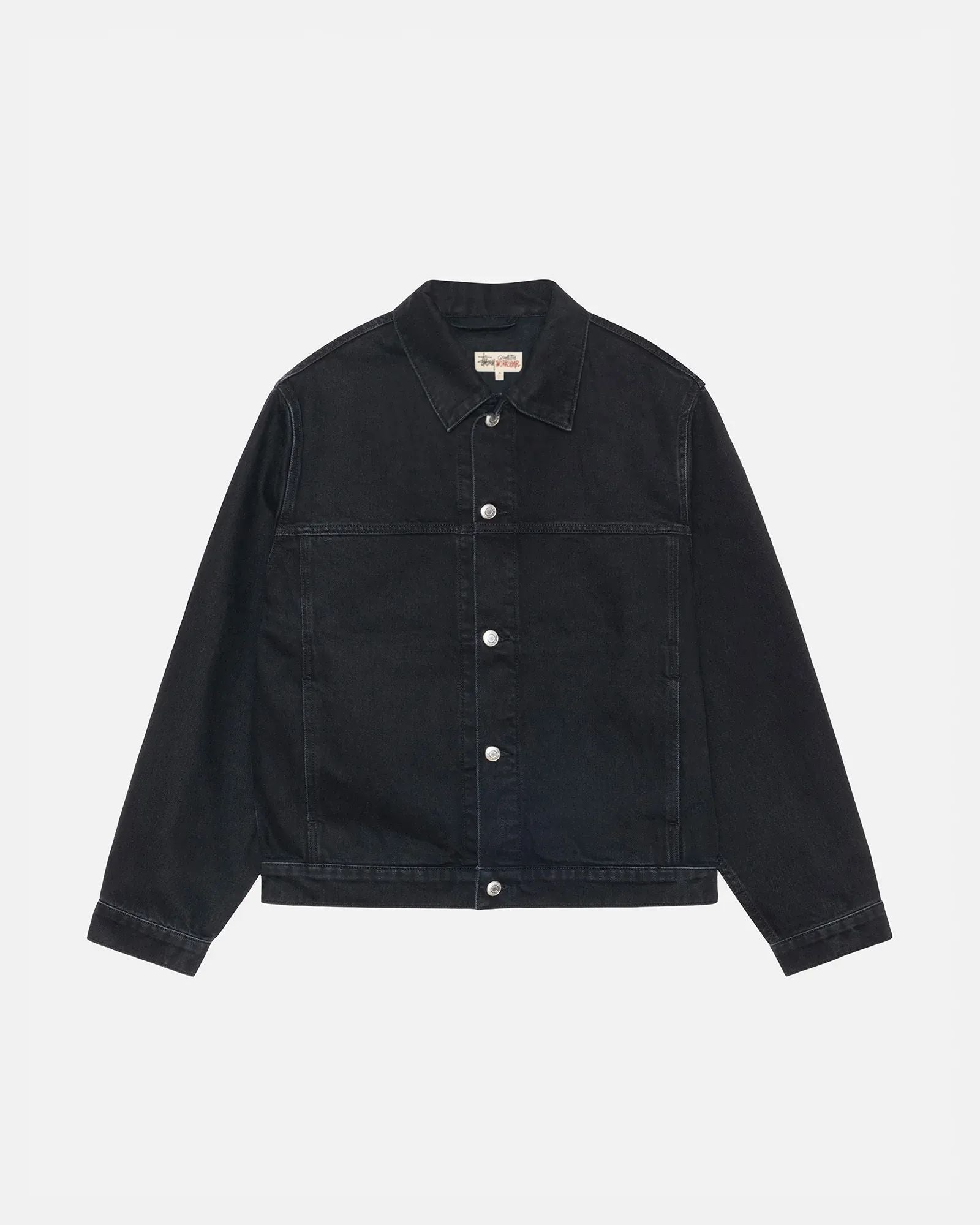 Stussy Trucker Jacket Denim Black