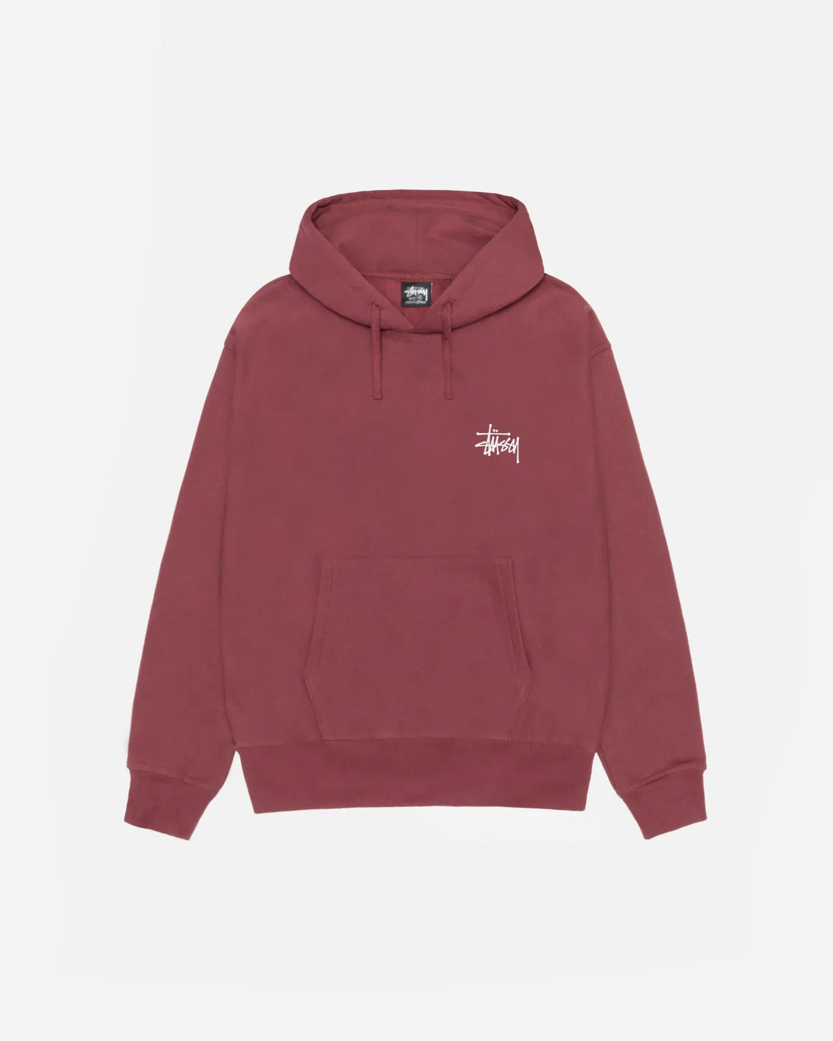 Basic Stussy Hoodie Oxblood