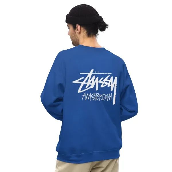 Stussy Amsterdam Crewneck Sweatshirt Blue