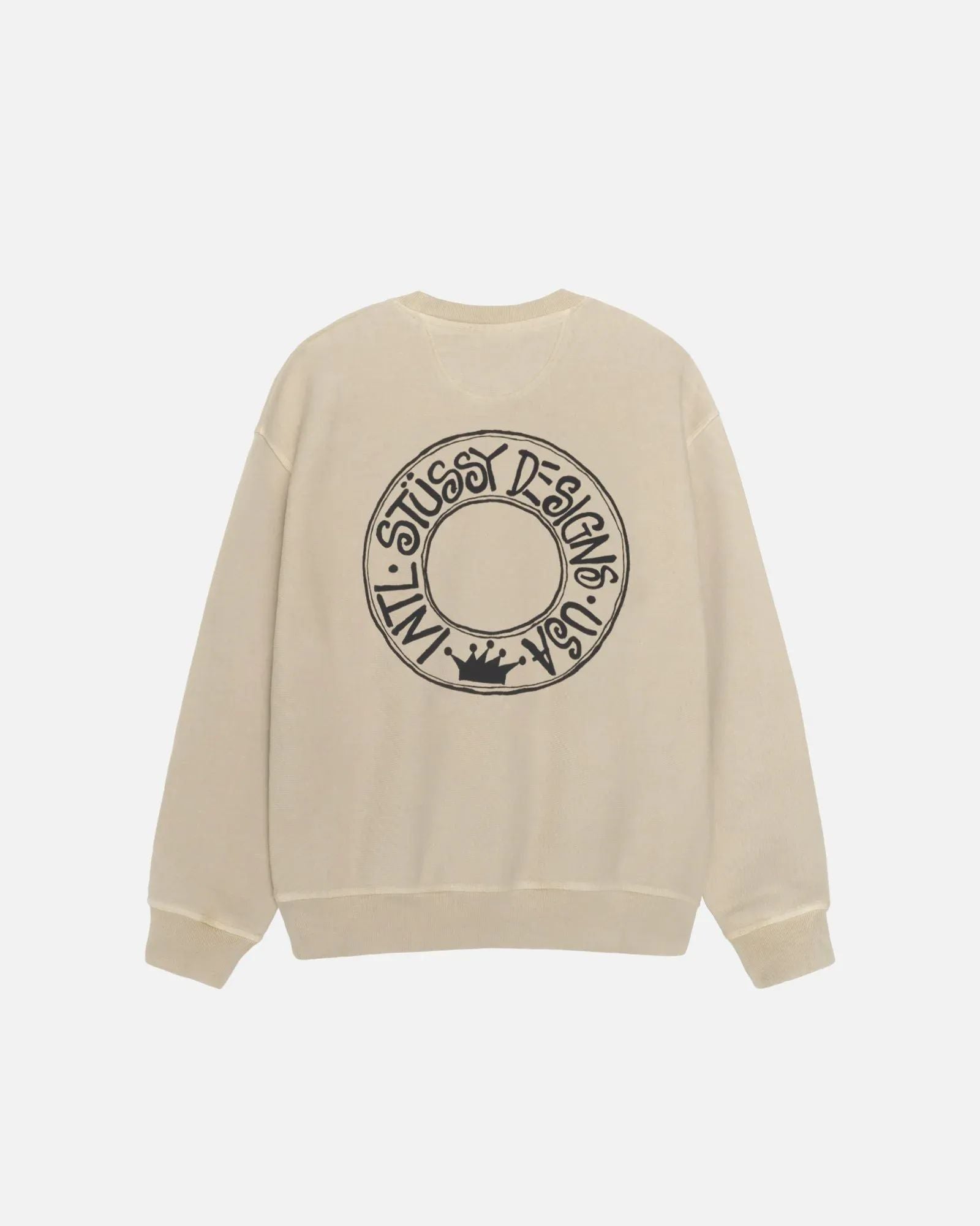 Stussy Buana Crew Pigment Dyed Khaki