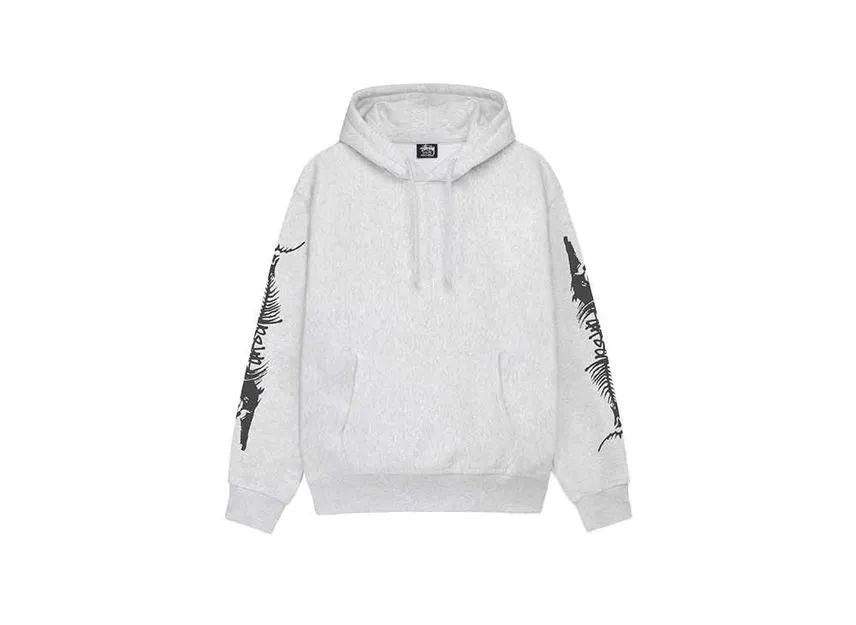 Stussy Barracuda Hoodie Ash Heather