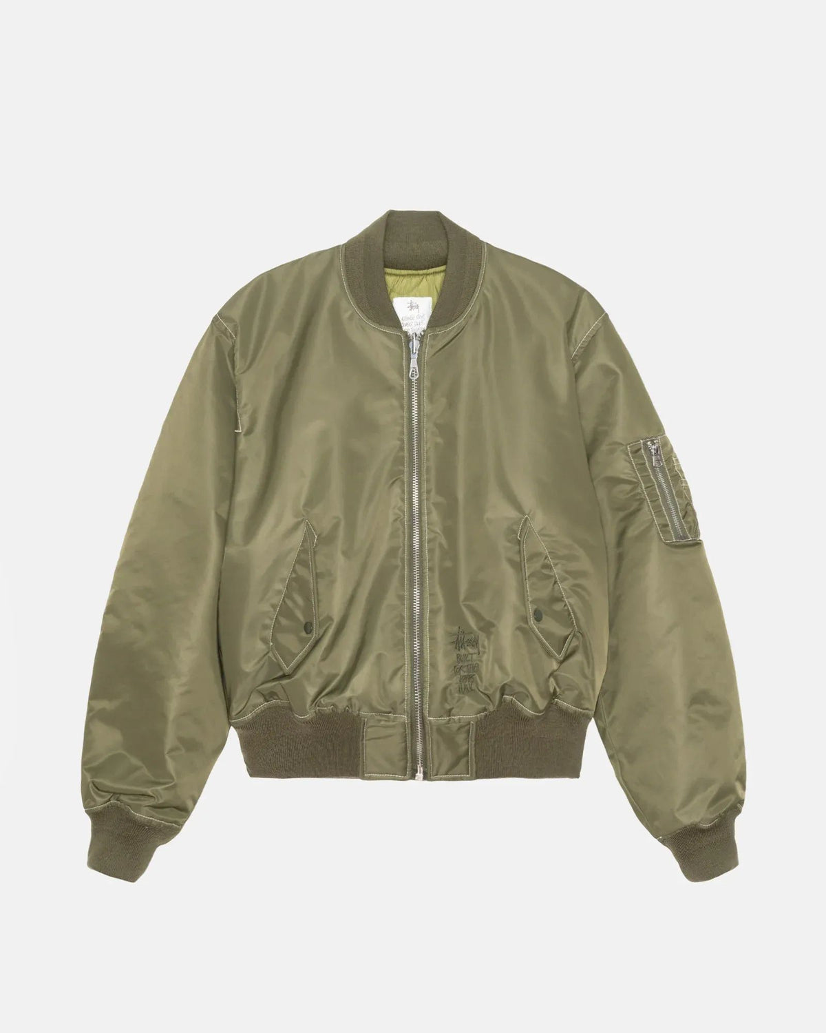 Stussy Built Reversible Bomber Jacket Olive