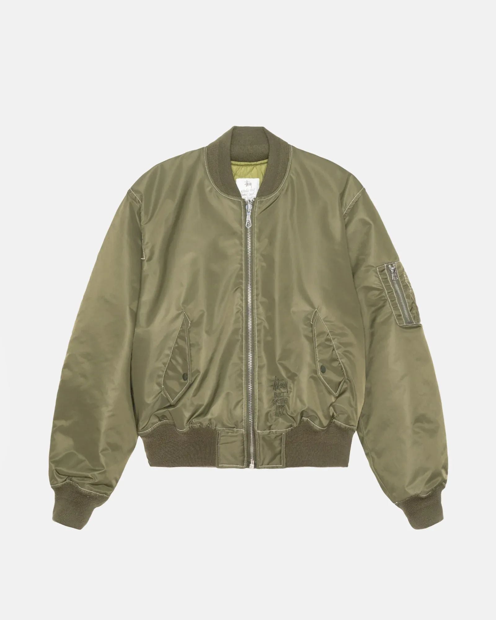 Stussy Built Reversible Bomber Jacket Olive