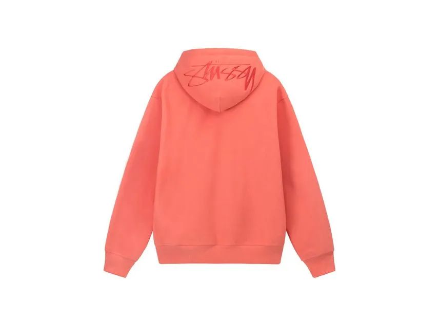 Stussy Back Applique Hoodie Rose